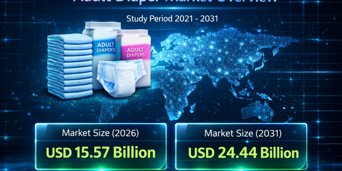 Adult Diaper Market Size to Reach USD 24.44 Billion by 2031: Mordor Intelligence