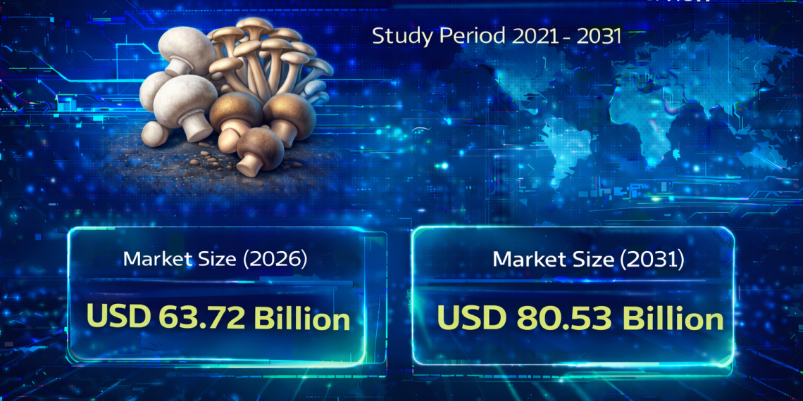 Fresh Mushrooms Market Size to Reach USD 80.53 Billion by 2031: Key Trends and Growth Drivers