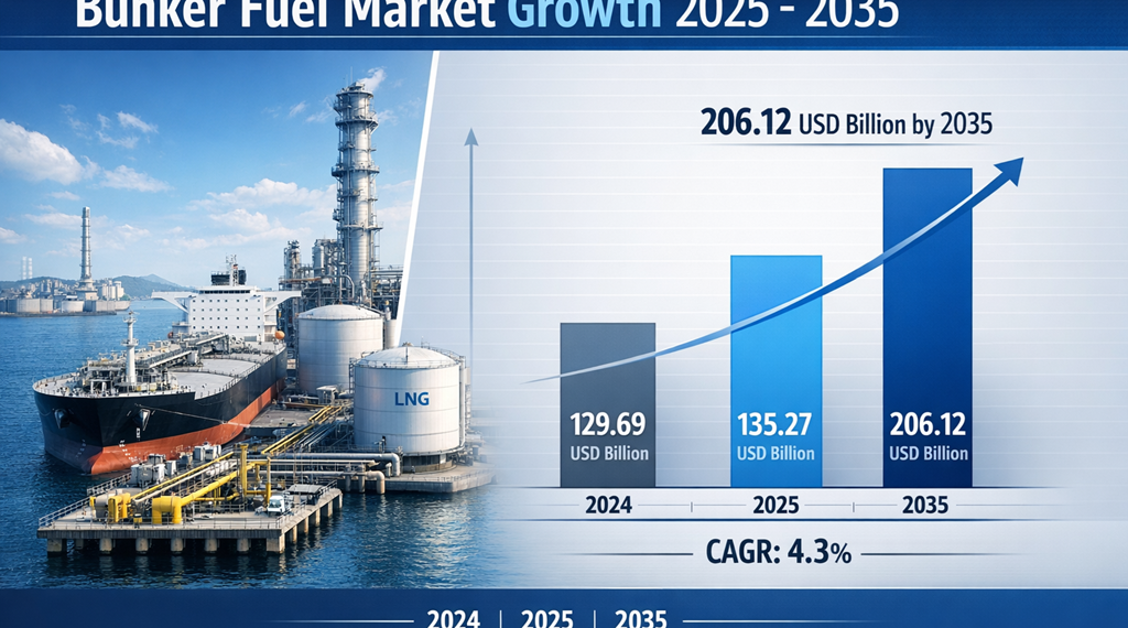 Bunker Fuel Market Size USD 206.12 Billion by 2035 | Share, Trends & Forecast