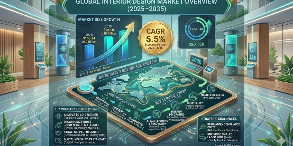 Spaces That Inspire: How the Global Interior Design Market Is Crafting Its Way to USD 261.8 Billion by 2035